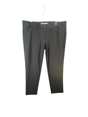 Centre Ville Paris Heather Gray Dress Pants Size 14 Tall Career Trousers 35" Ins